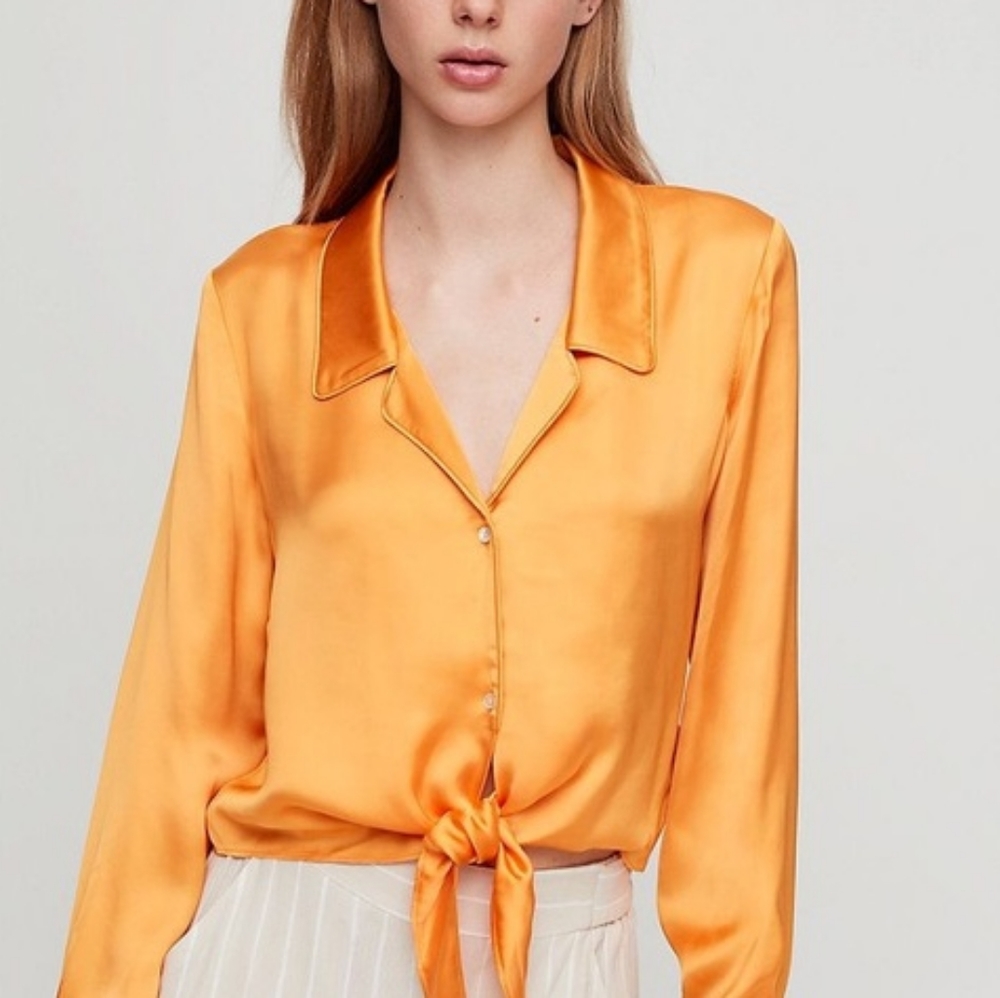 WILFRED Tie-Front Blouse